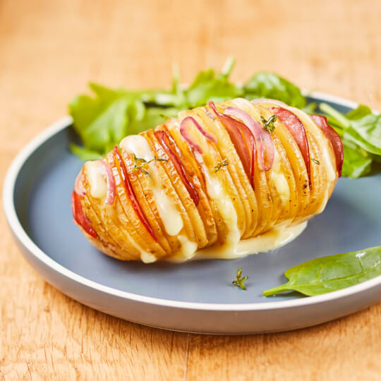 Papas horneadas al Petit Brie